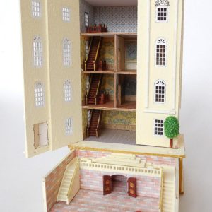Bastelset Puppenhaus Michael Walton M 1:144 mit Tapete