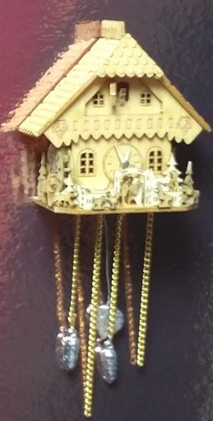 Bastelset Puppenhaus Kuckuckuhr Tradition M 1 : 12