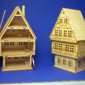1/12 Puppenhaus Miniatur Hoelzerne Spielzeugeisenbahn Satz und Kutschen A4F7 