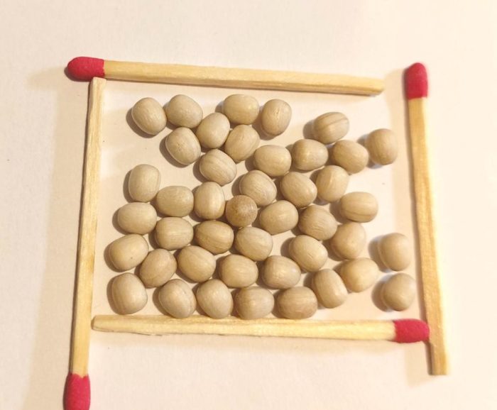 10 Miniatur Osterei Holz Ei 4 x 5 mm
