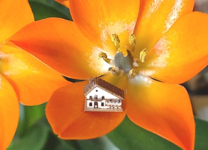 3 Bastelsets Eigenheime Miniaturen aus Holz M 1 : 450 und kleiner – Bild 2