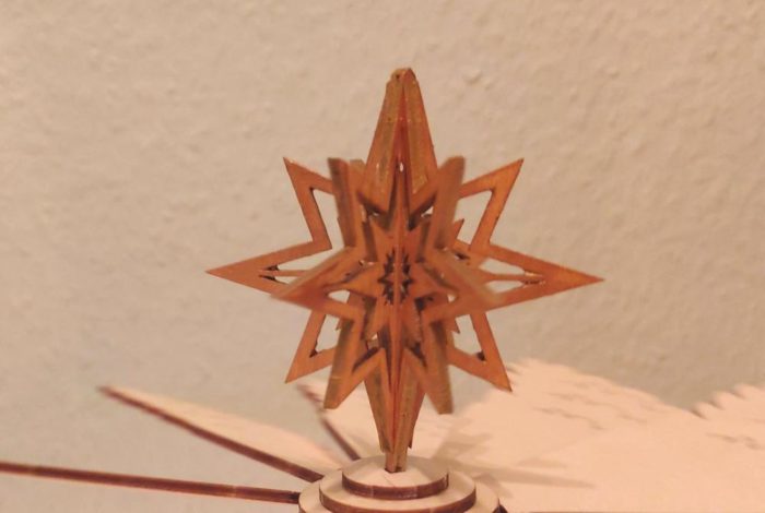 VP211  Laubsägevorlage Pyramide Weihnachtspalast 50 cm – Bild 4