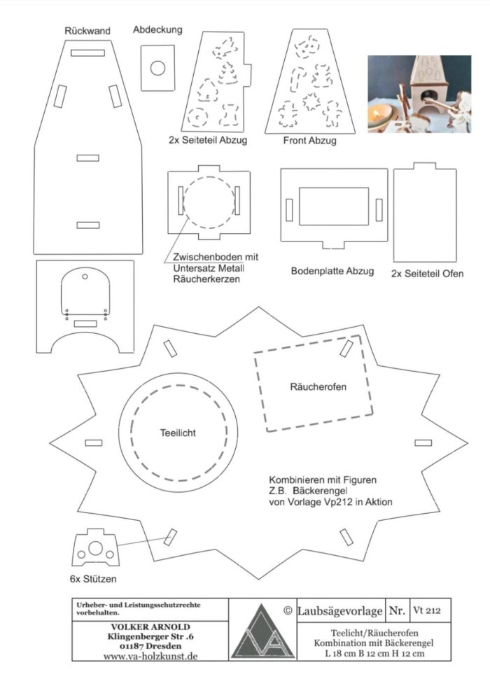 Laubsaegevorlagenbuch Nr. 29 Raumschmuck Weihnachtsyramiden – Bild 6