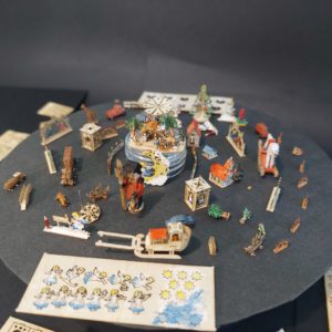 Konvolut 87 Minis 3 - 30 mm Weihnachstdekorationen Bastelsets Holz