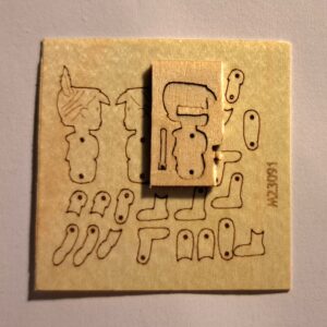 Miniatur Pino Gelenkpuppe M 1 : 48 Bastelset Holz