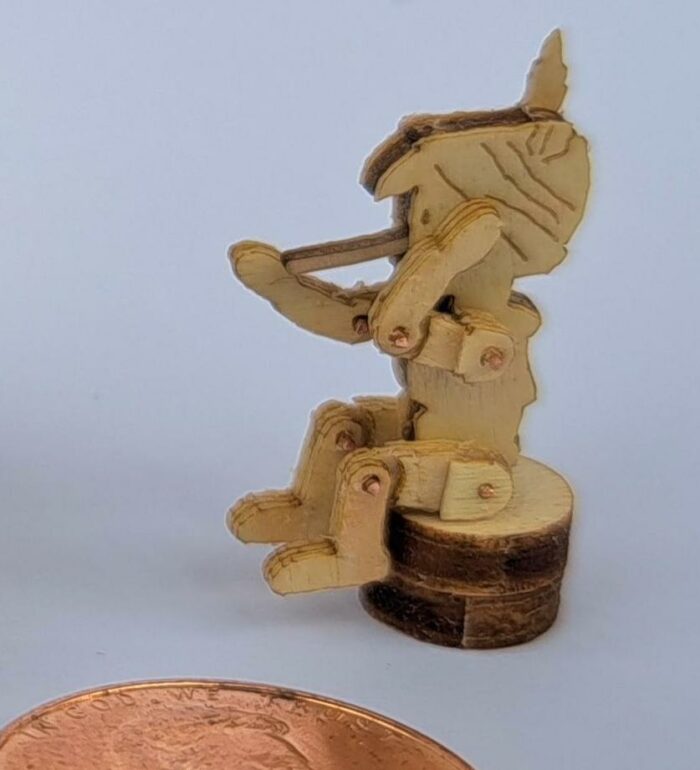 Miniatur Pino Gelenkpuppe M 1 : 48 Holz