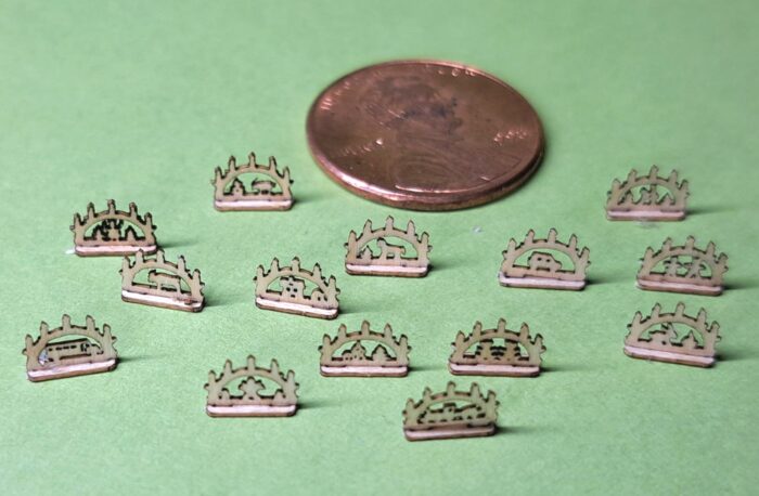 Bastelset 6 mm 14 Mini Schwibbogen Oktober SALE Holz M 1 : 48 – Bild 3