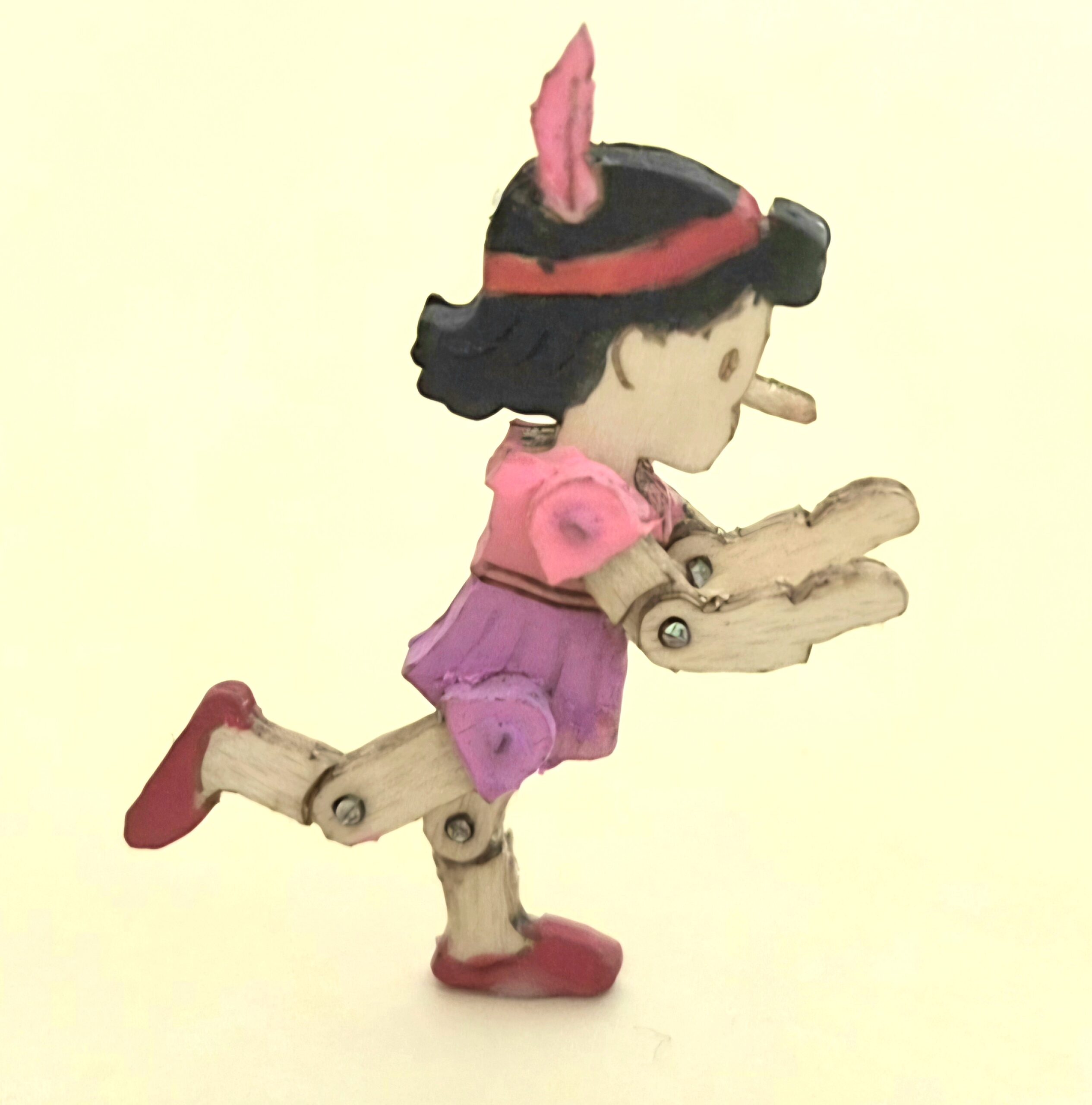 Miniatur Pina Gelenkpuppe Handbemalt M 1 : 48 Holz (Kopie)