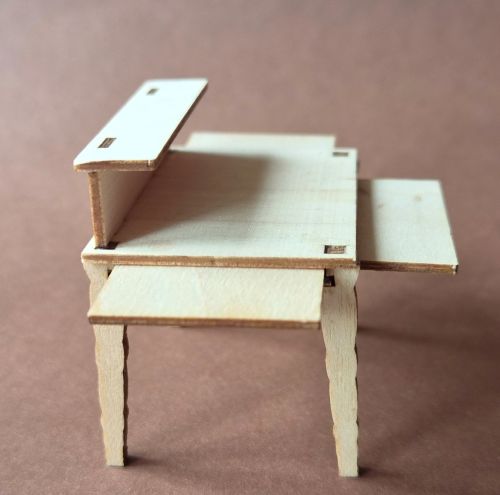 Konvolut montiert Verkaufstisch Klappstuhl Holz 32 Miniaturen – Bild 5