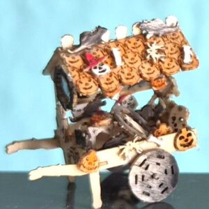 Halloweenkarren montiert bemalt M 1 :144 Miniatur mit Dekoration